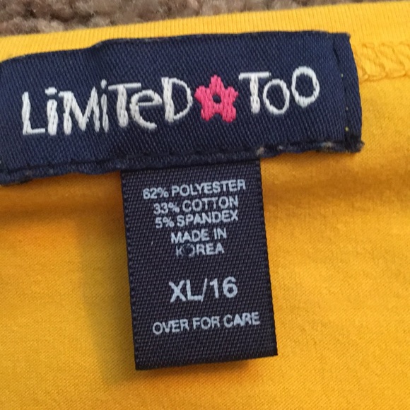 Limited too yellow top - Picture 2 of 2